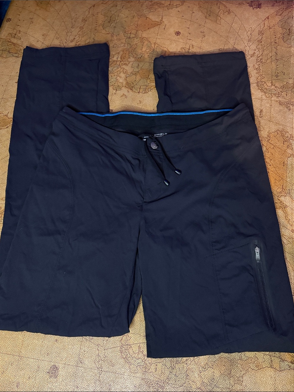 Columbia Black Active Drawstring Jogger Hiking Fishing Pants Size 8